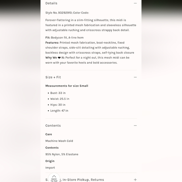 EUC Free People Take Me Away Midi Dress in Night Combo - Picture 15 of 15